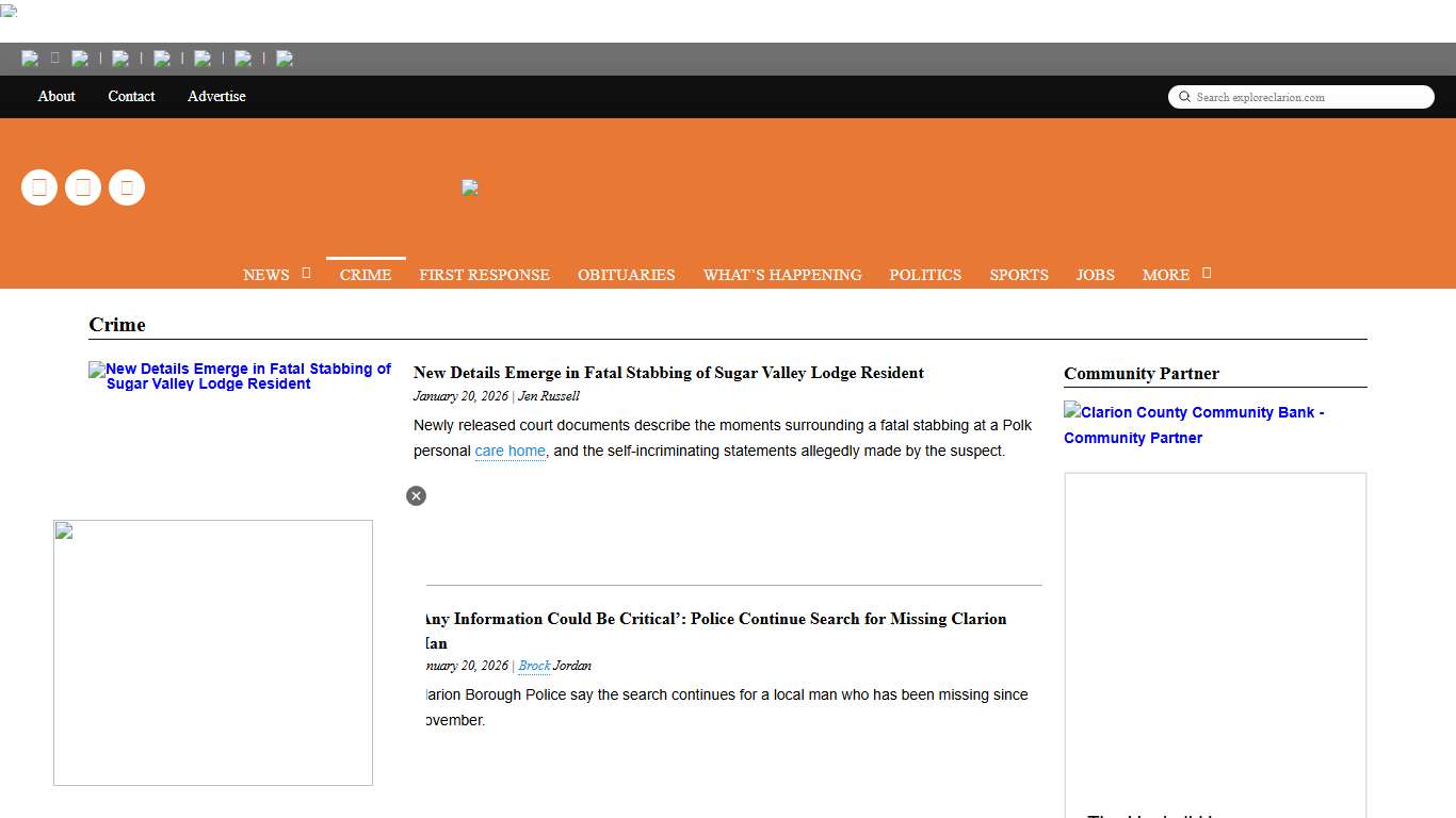 Crime - exploreClarion